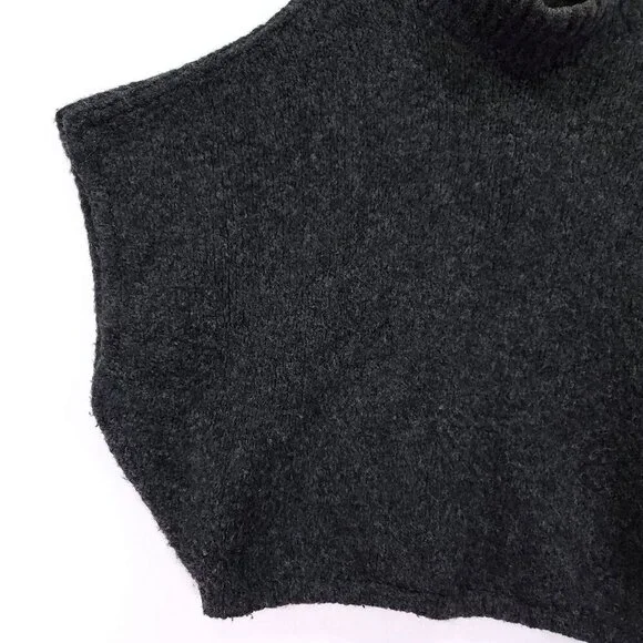 Sita Murt Turtleneck Poncho Sweater Size Small Sherpa Fleece Pullover - Picture 7 of 12